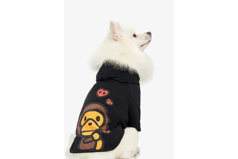 BAPE Baby Milo Dog Fall Winter 2019 Collection Lookbook Hoodie Black