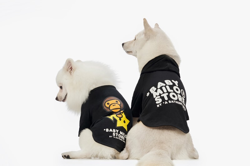 BAPE Baby Milo Dog Fall Winter 2019 Collection Lookbook Hoodie Sweater Black