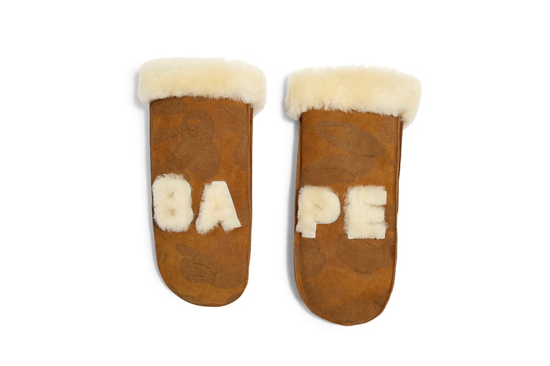 BAPE x UGG Fall Winter 2019 Collection Mittens