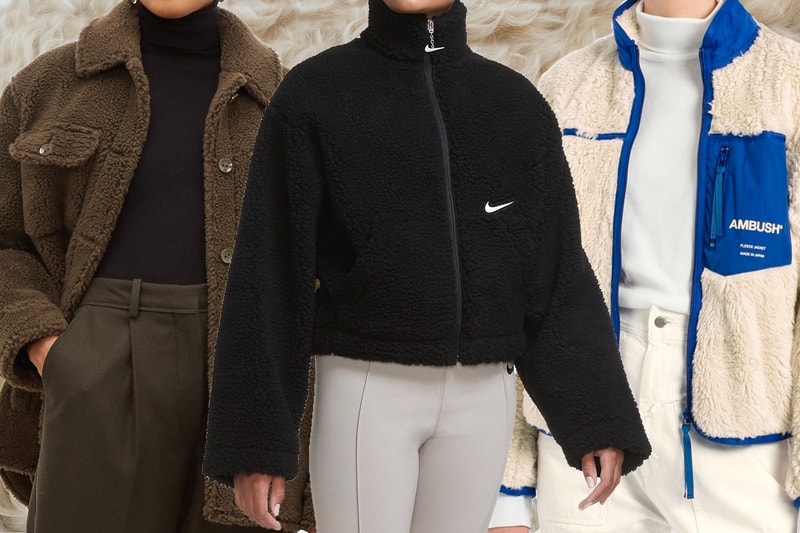 best fleece teddy shearling jackets fall winter ambush nike acne studios