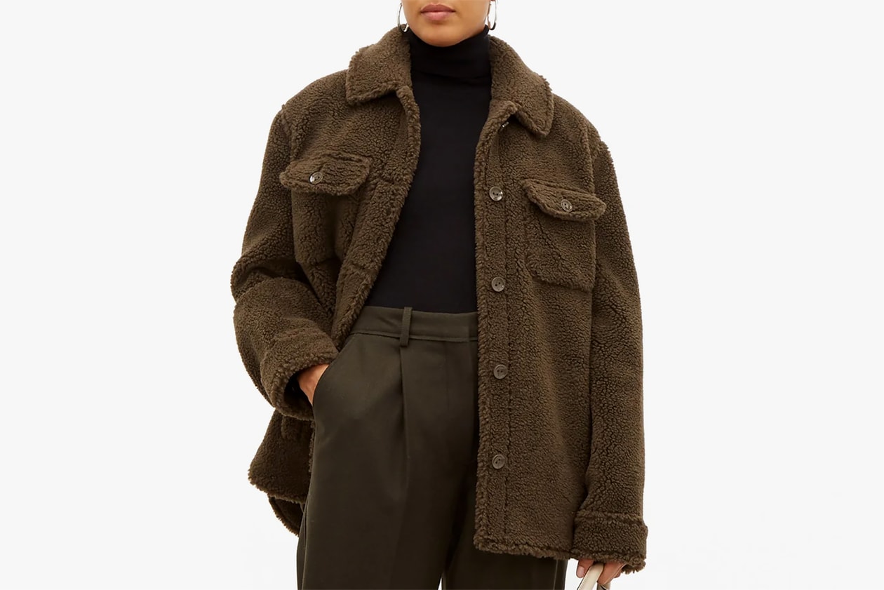 best fleece teddy shearling jackets fall winter ambush nike acne studios