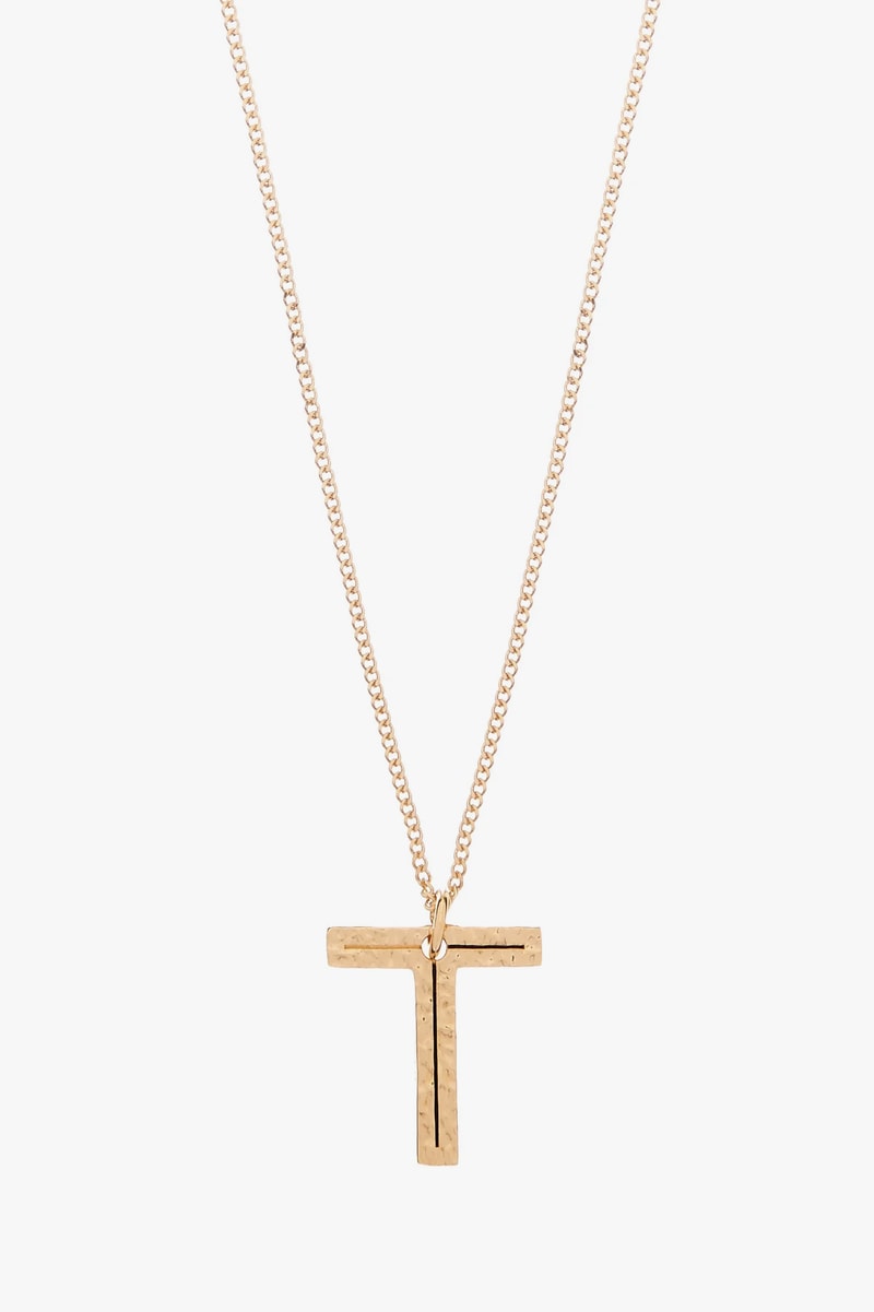 Burberry Letter Pendant Necklaces Gold Jewelry Collection Luxury Chain
