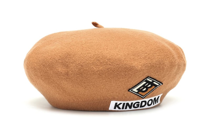 Burberry Merino Wool Kingdom Beret Almond Tan Riccardo Tisci TB Kingdom