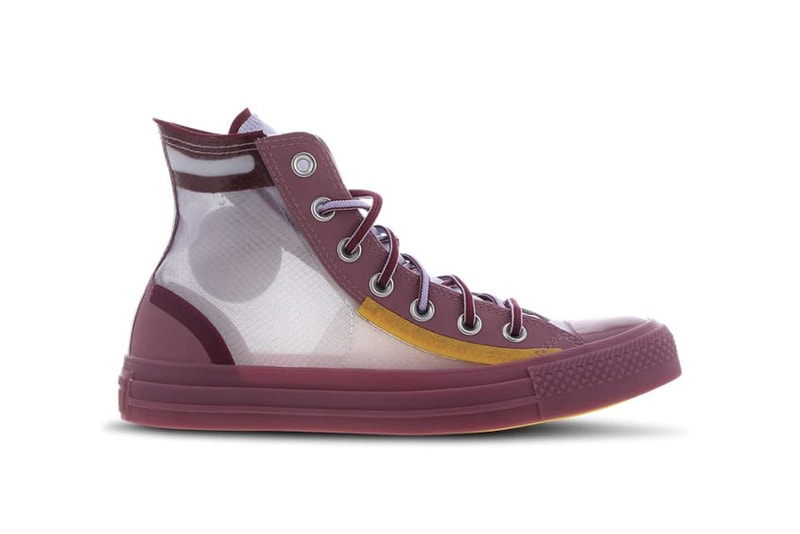 Converse Chuck Taylor Translucent Neon Yellow Red Sneaker Shoe Plastic Upper 