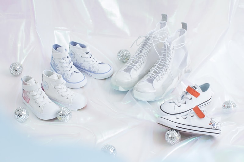 converse disney frozen 2 chuck taylor all star 70 womens kids sneakers white pink purple elsa olaf