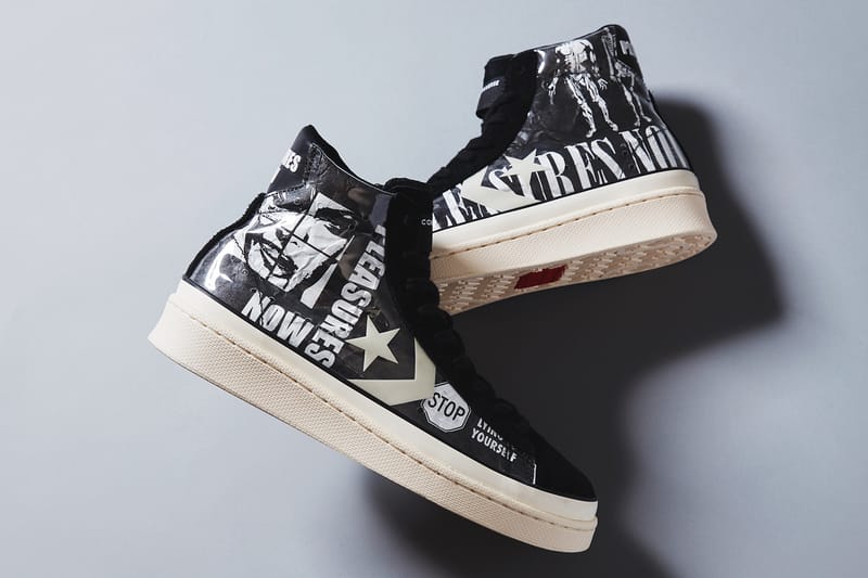 Converse's Pro Leather Gets Dressed in Punk Graphics in Collaboration with PLEASURES