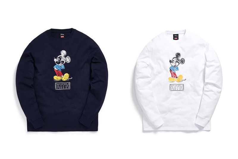 Disney x KITH Collection Mickey Mouse Crewneck Blue White