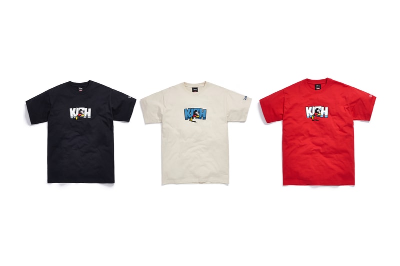 Disney x KITH Collection Mickey Mouse T-Shirt Black White Red