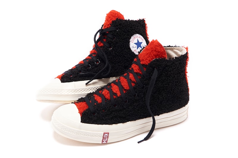 Disney x KITH x Converse Mickey Mouse Chuck 70 Sherpa Black Red