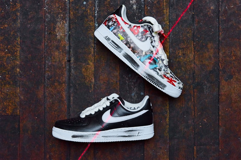 g-dragon peaceminusone nike air force 1 07 paranoise sneakers collaboration big bang hidden artwork underneath
