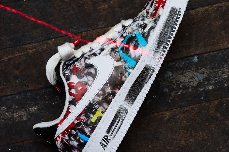 g-dragon peaceminusone nike air force 1 07 paranoise sneakers collaboration big bang hidden artwork underneath
