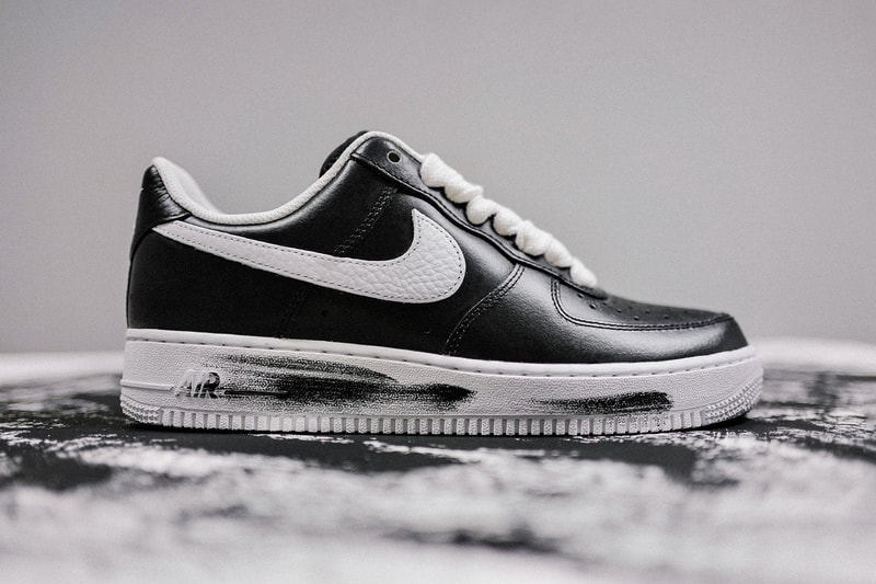 g dragon peaceminusone nike air force 1 07 paranoise sneakers collaboration black white shoes footwear sneakerhead