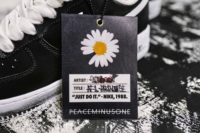 g dragon peaceminusone nike air force 1 07 paranoise sneakers collaboration black white shoes footwear sneakerhead