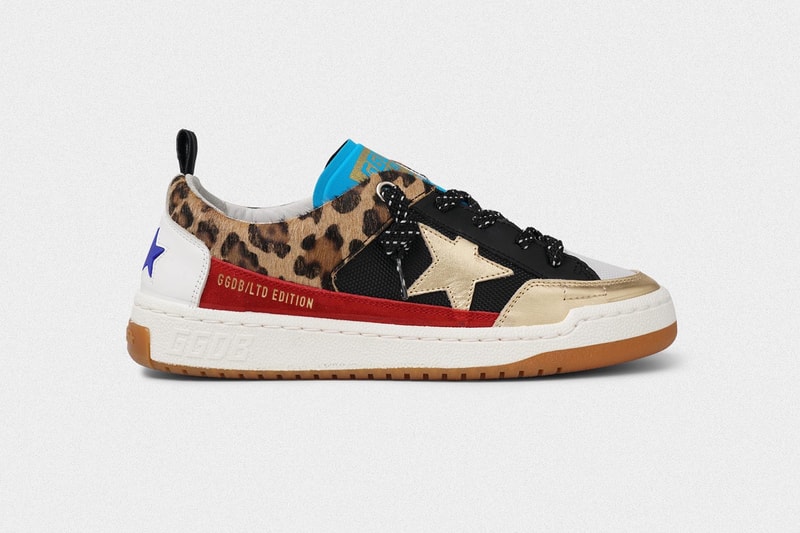 Golden Goose Yeah Sneaker Leopard Gold Red Blue