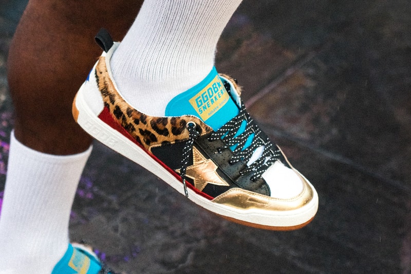 Golden Goose Yeah Sneaker Leopard Gold Red Blue