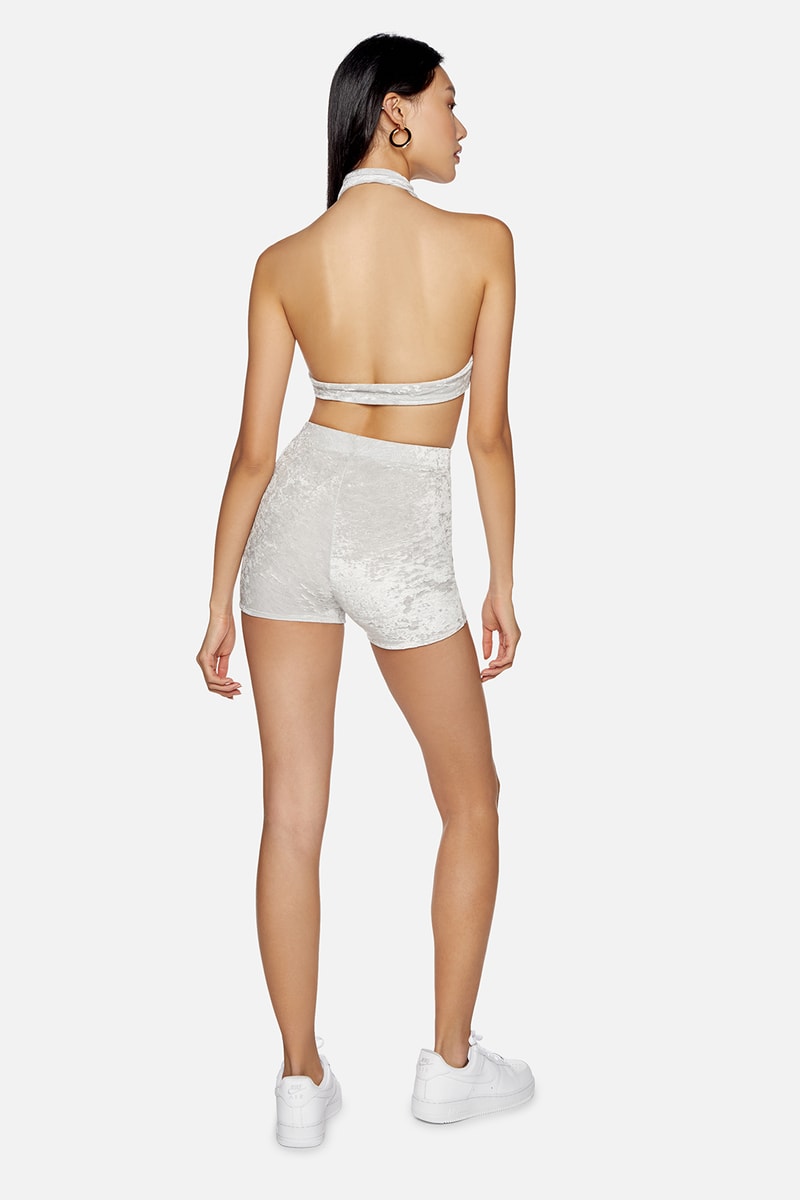 kith frankies bikinis collaboration bottom biker shorts top grey