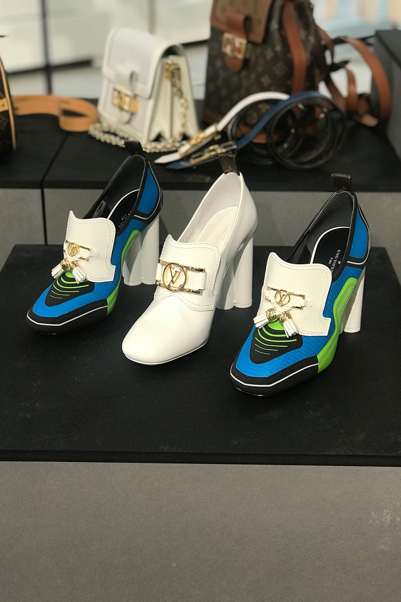 louis vuitton spring summer 2020 collection preview shoes sandals red white brown monogram bags LV blue red grey
