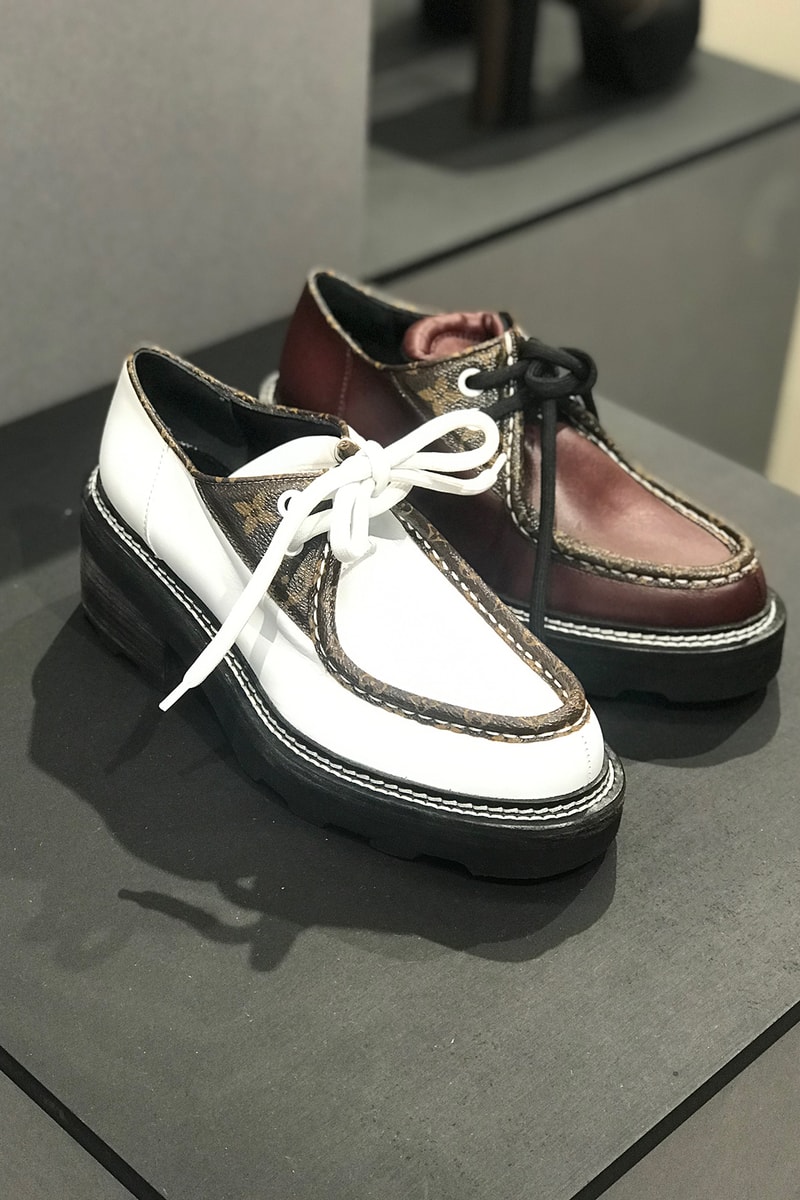 louis vuitton spring summer 2020 collection preview shoes sandals red white brown monogram bags LV blue red grey