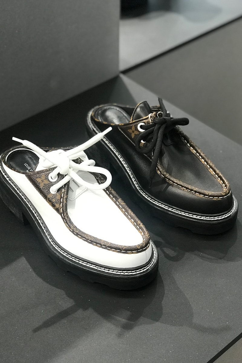 louis vuitton spring summer 2020 collection preview shoes sandals red white brown monogram bags LV blue red grey
