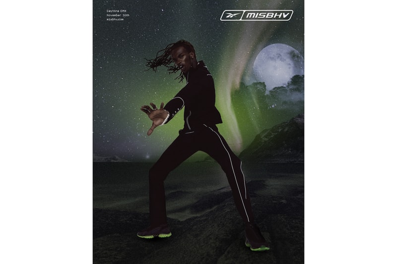 MISBHV x Reebok Daytona DMX 2.0 Release Date HBX Sneaker Trainer Shoe Black Neon Green Futuristic Drop Collaboration