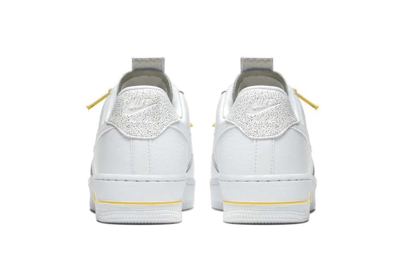 Nike Air Force 1 Sneaker Yellow Laces Sneakers Futuristic Trainer 