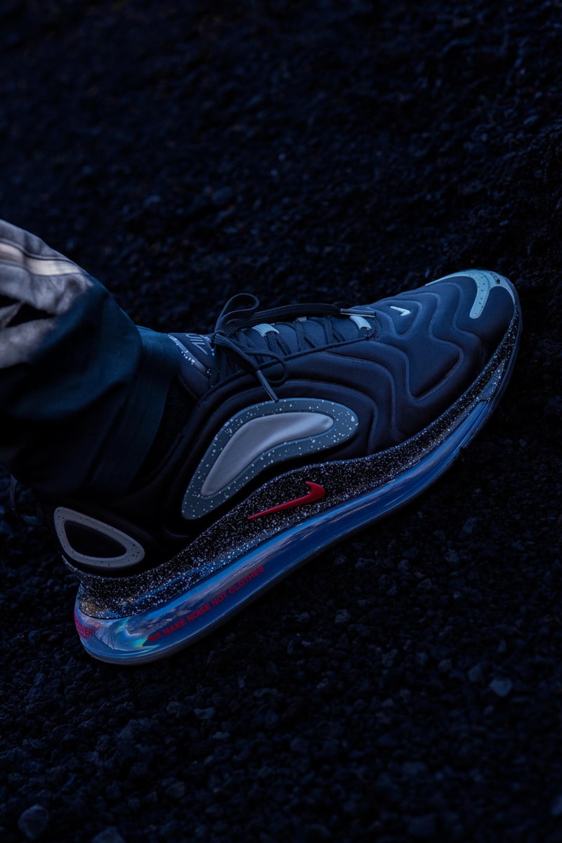 nike undercover collaboration air max 720 react boot sneakers jackets red black Jun Takahashi