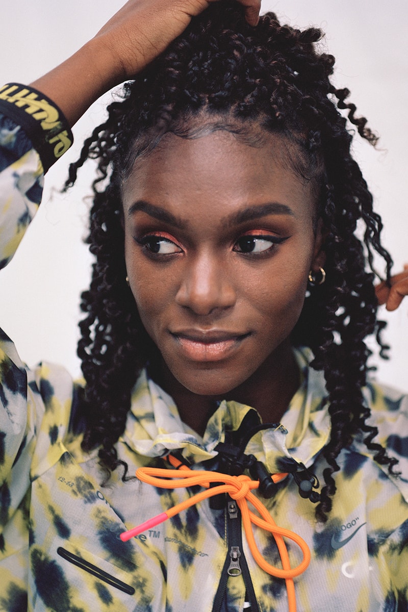 Virgil Abloh Nike Athlete in Progress Collection Off-White Collaboration release Nike Vapor Street Sneaker Drop Date Dina Asher-Smith