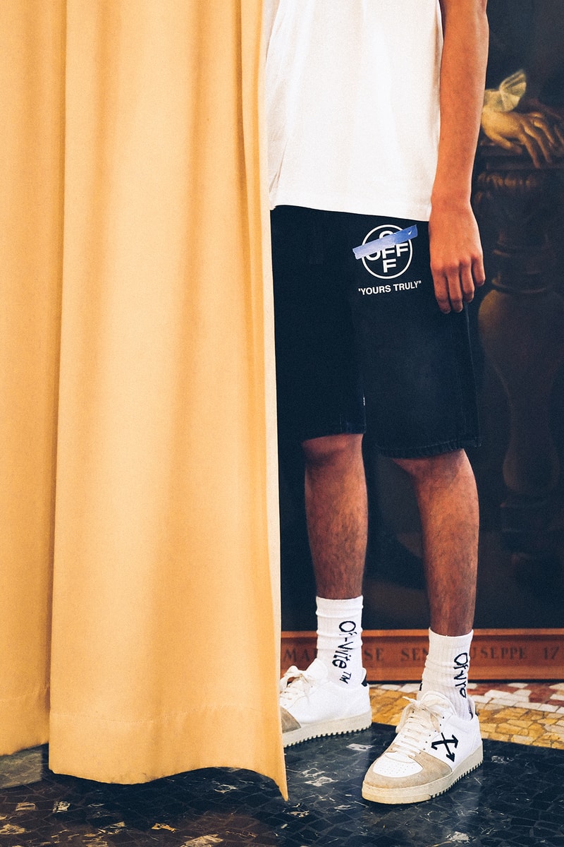 off white virgil abloh yours truly collection hoodies t shirts shorts release date