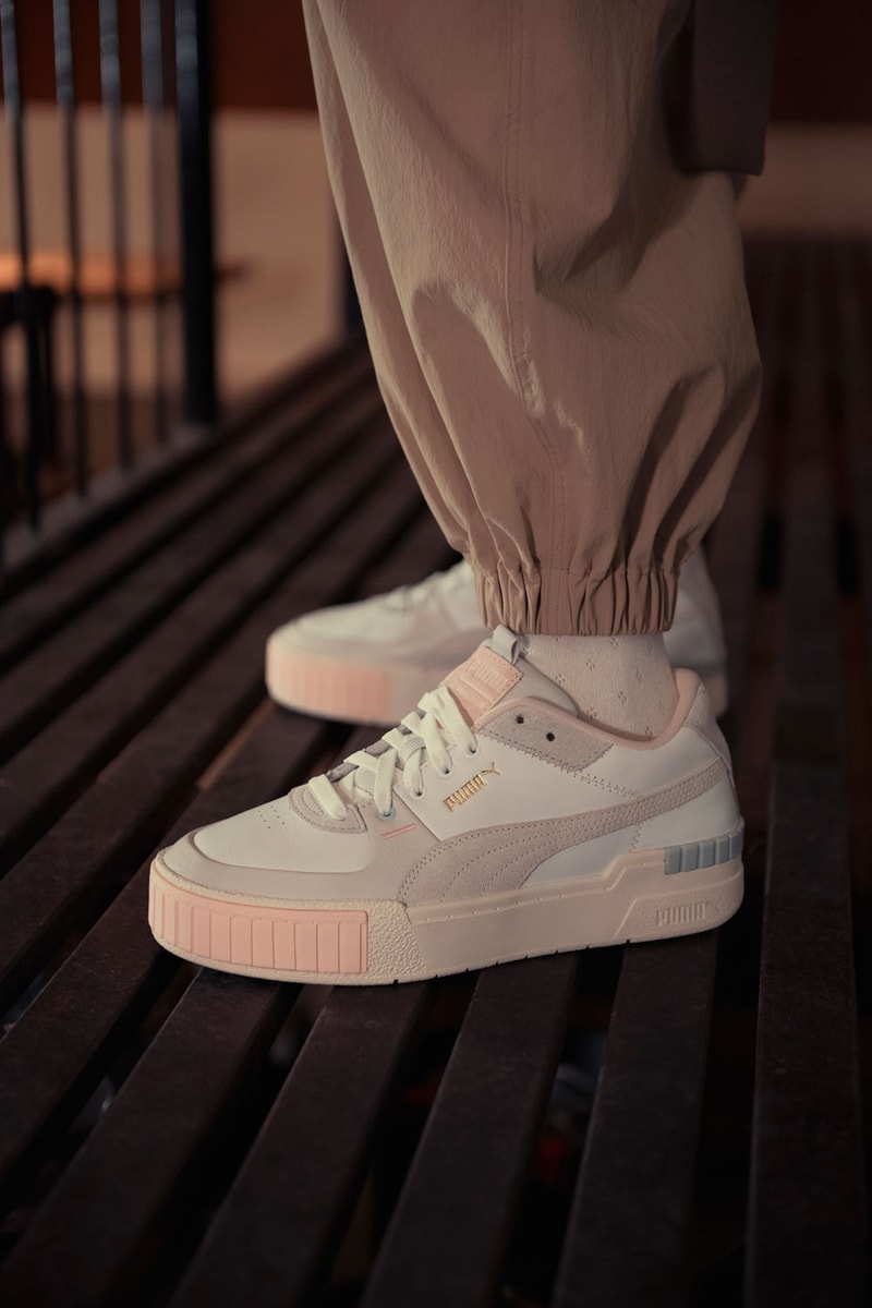 puma cali sport sneaker fall winter 2019 tokyo lookbook brown slouchy pants