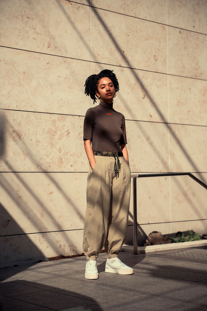 puma cali sport sneaker fall winter 2019 tokyo lookbook oversized pants