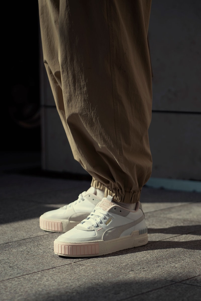 puma cali sport sneaker fall winter 2019 tokyo lookbook brown slouchy pants