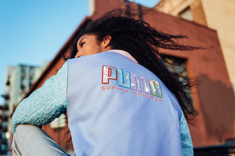 puma sophia webster collaboration suede nova aeon cali sneakers sweatshirt sweatpants apparel footwear shoes 