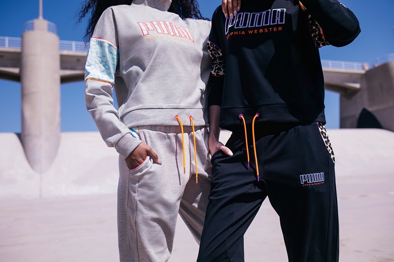 puma sophia webster collaboration suede nova aeon cali sneakers sweatshirt sweatpants apparel footwear shoes 