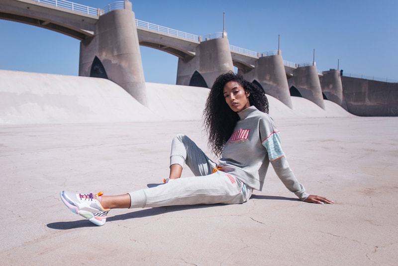 puma sophia webster collaboration suede nova aeon cali sneakers sweatshirt sweatpants apparel footwear shoes 