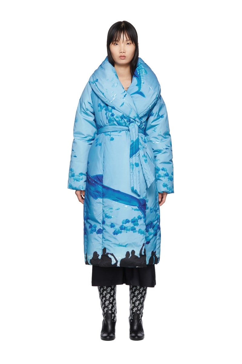 SSENSE Exclusive Saks Potts Sauna Puffer Coat Blue