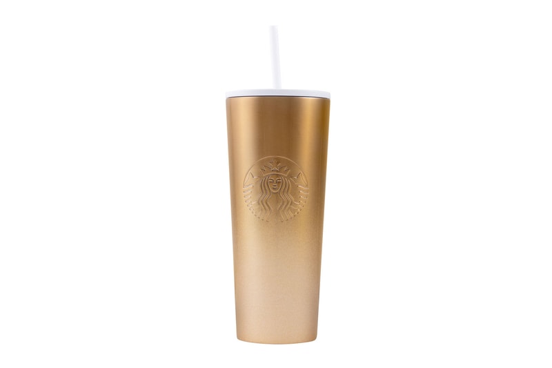 Starbucks Holiday 2019 Reusable Cups Glitter Gradient Gold
