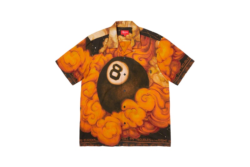 Martin Wong x Supreme Collection Rayon Shirt Eight Ball