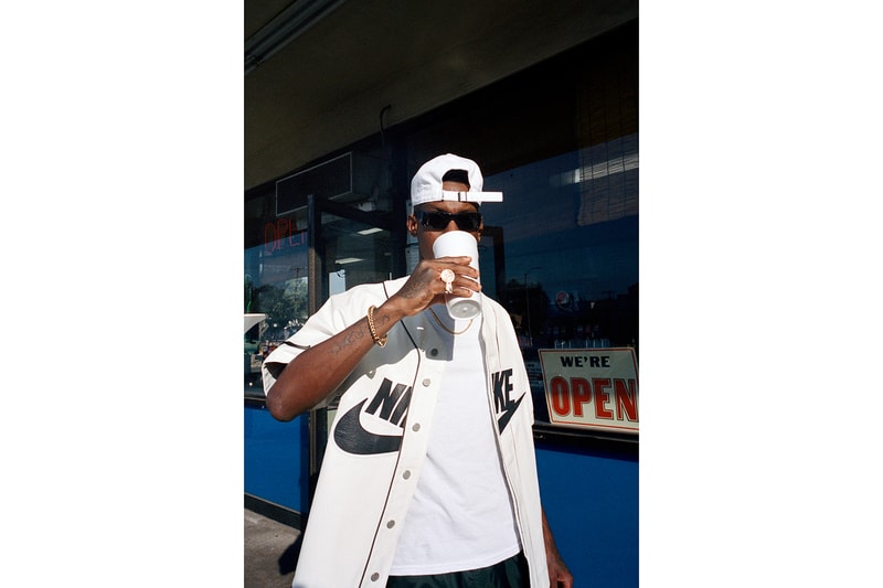 supreme nike collaboration white shirt cap shades jewelry gold ring