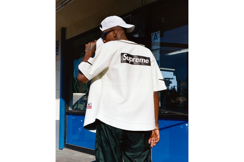 supreme nike collaboration white shirt cap shades jewelry gold ring