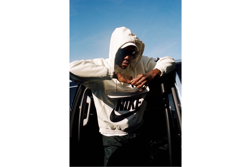 supreme nike collaboration white shirt cap shades jewelry gold ring