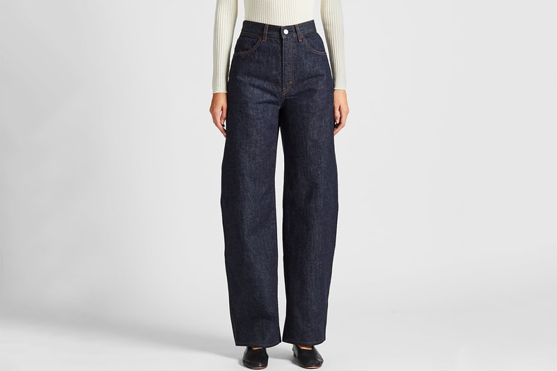 Uniqlo U Women Wide-Fit Curved Jeans Indigo Blue Fall Winter 2019 Christophe Lemaire