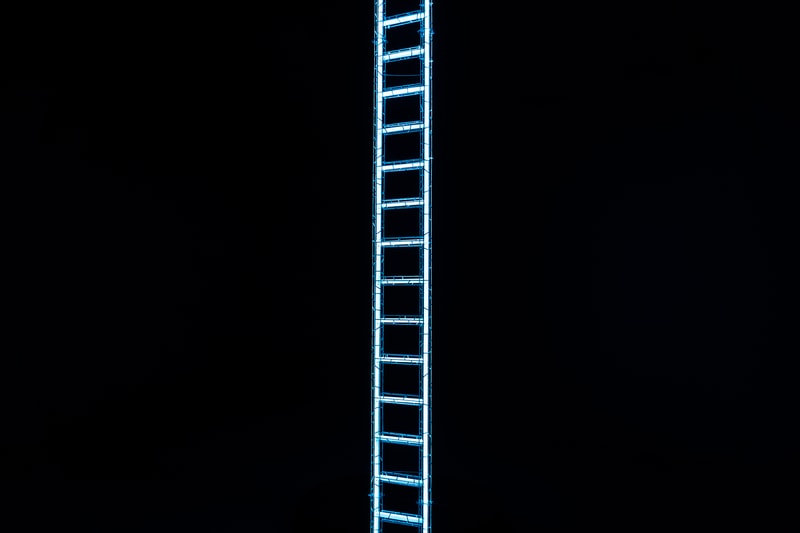 Yayoi Kusama "EVERY DAY I PRAY FOR LOVE" 'Ladder to Heaven'