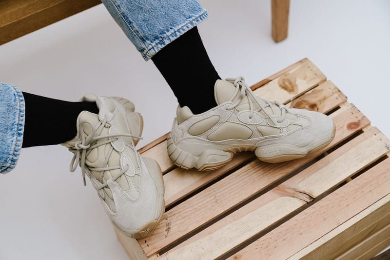 An On-Feet Look at the New YEEZY 500 Colorway "Stone"