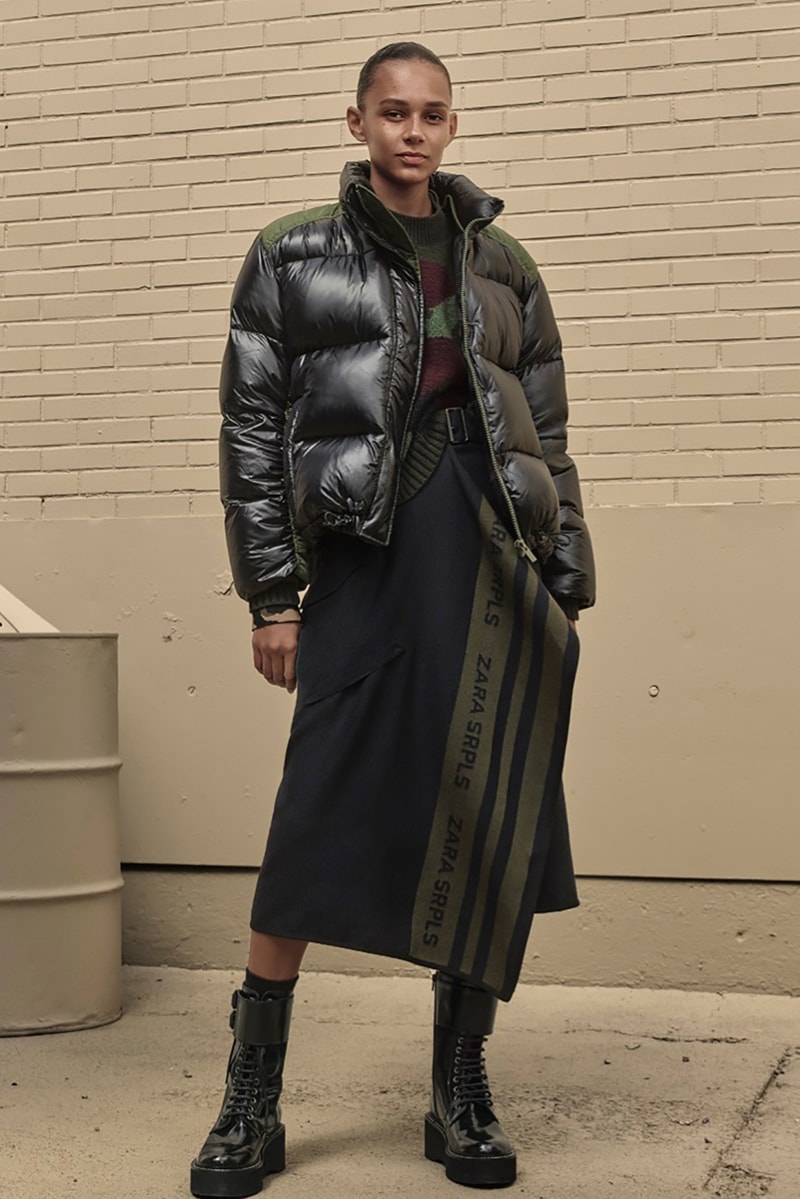 zara srpls chptr 03 third drop military outerwear women men jackets pants olive green black outerwear bags