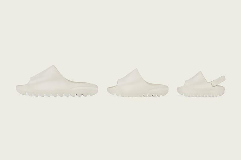 adidas and Kanye West Officially Unveil the YEEZY SLIDE "Bone" & "Resin"