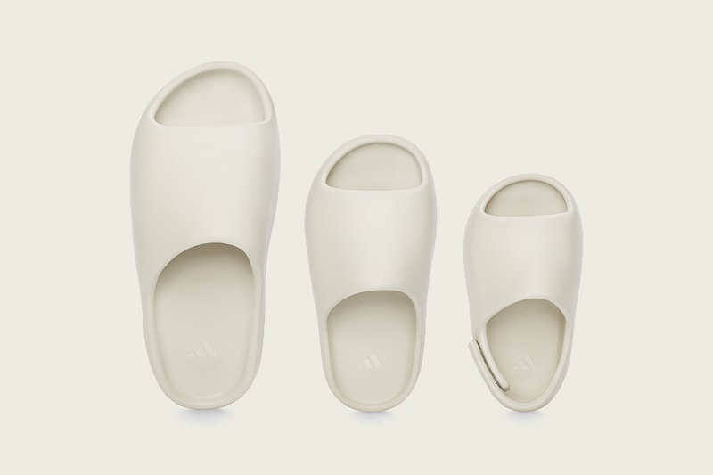 adidas kanye west yeezy slide slippers bone resin off white 