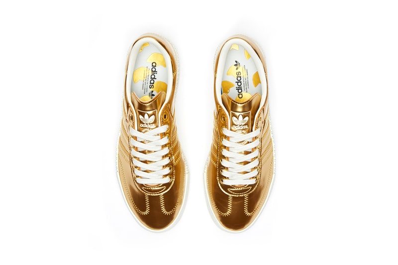 adidas originals sambarose sneakers gold metallic shoes footwear