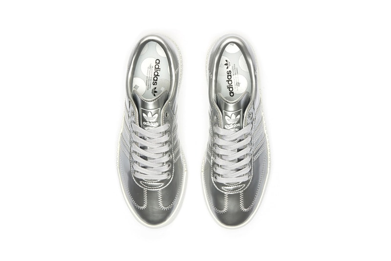 adidas originals sambarose sneakers silver metallic shoes footwear