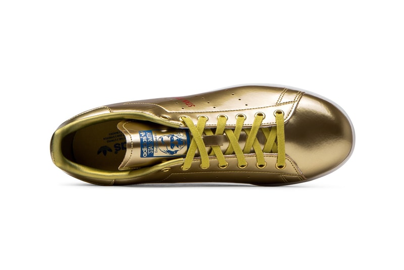 adidas originals stan smith sneakers gold silver metallic shoes footwear sneakerhead