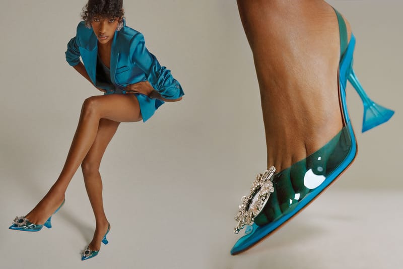 Amina Muaddi Drops a Surprise SS20 Collection Filled With Statement Footwear